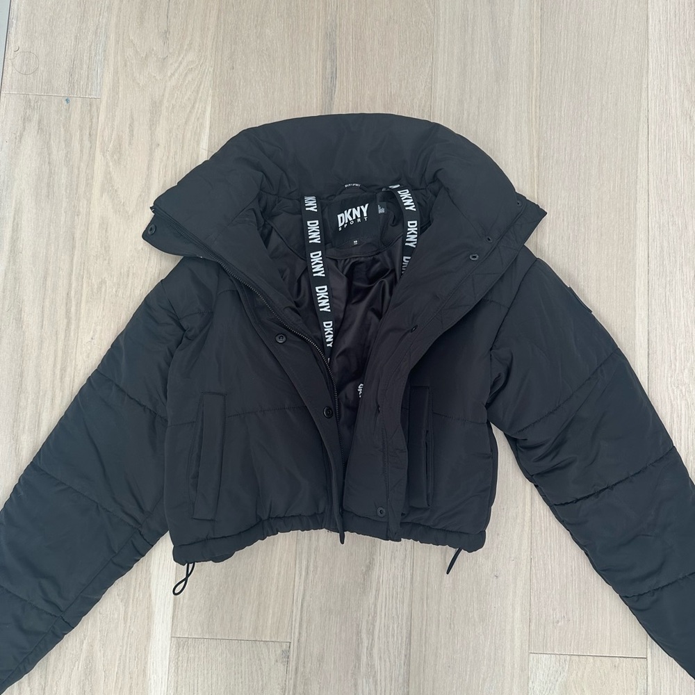 DKNY dropped black puffer